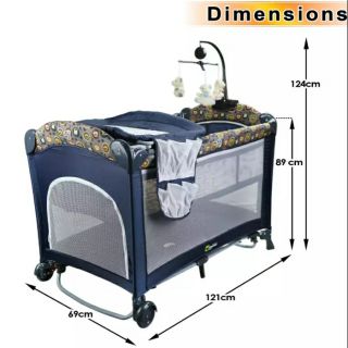 playpen with changing table