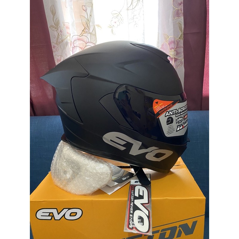 Evo Helmet Gt Pro Matte Black Shopee Philippines