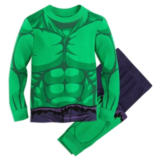 Age 1-7yrs Kids Baby Boys Pajamas Set Cartoon Hulk Ironman Sleepwear Toddler Long Sleeve Pyjamas jYp #4