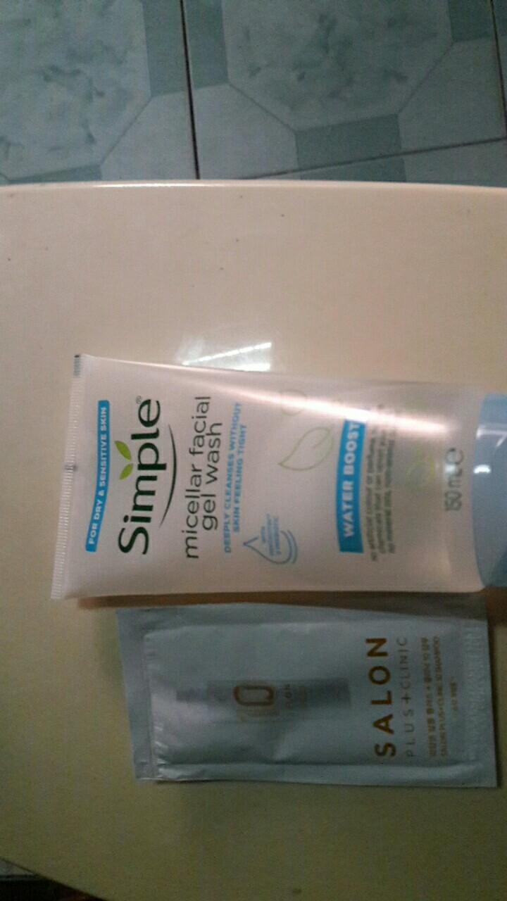 simple micellar gel wash shopee