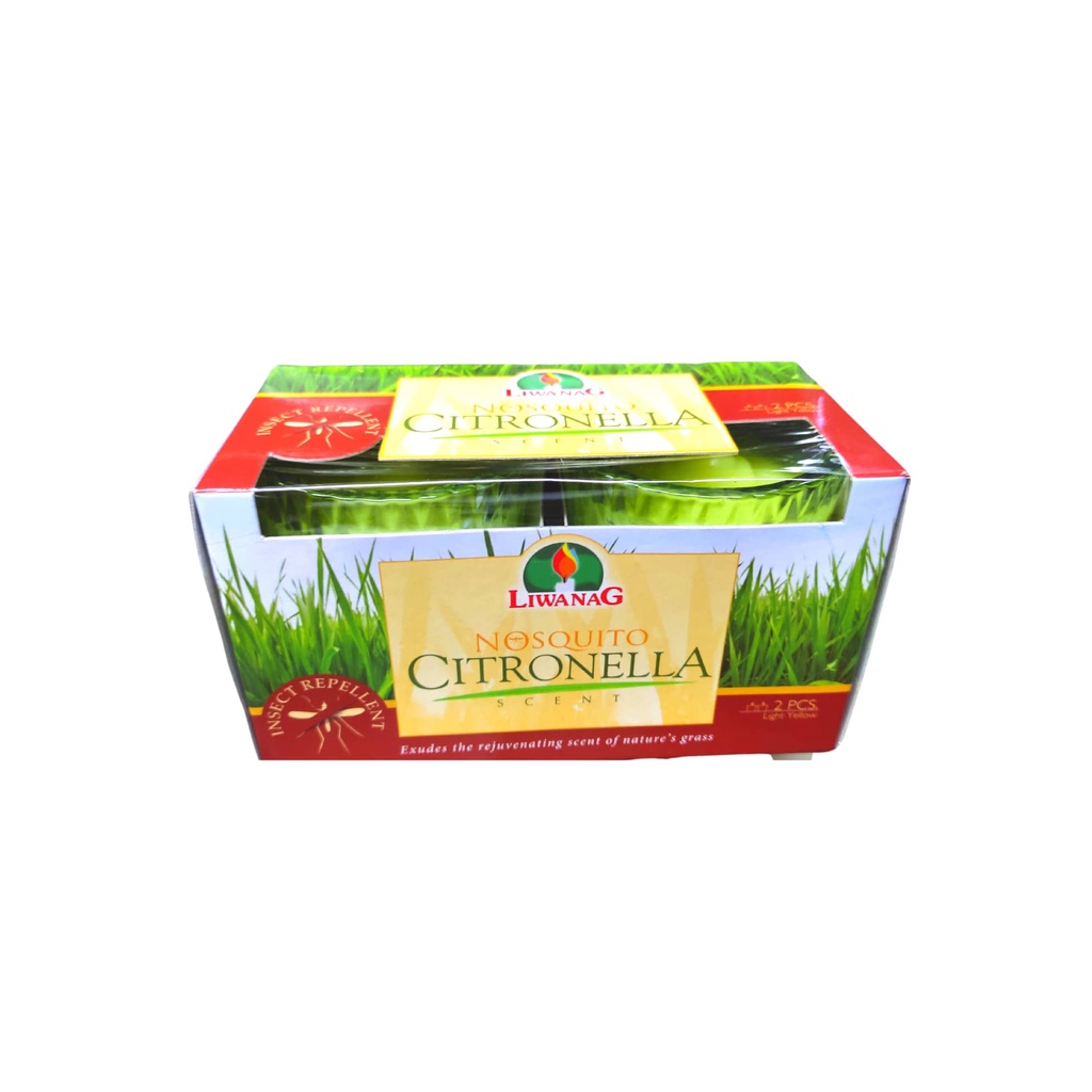 Liwanag Mosquito Candle with Citronella Scent Insect Repellent 2's Tealight Candles 6's Shopee