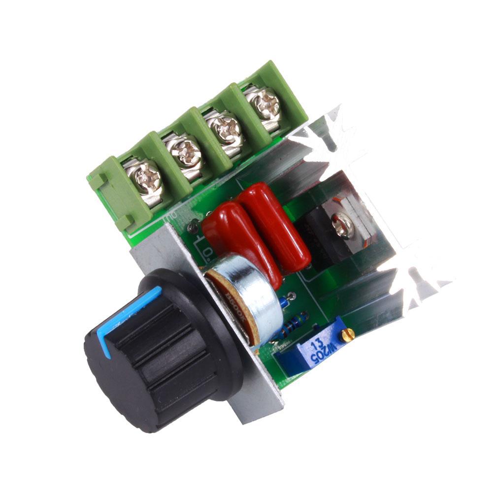thumbnail image 2 of 2000W AC Motor Speed Controller – 50-220V 25A Adjustable Voltage Regulator – PWM Dimmer 2 of 5