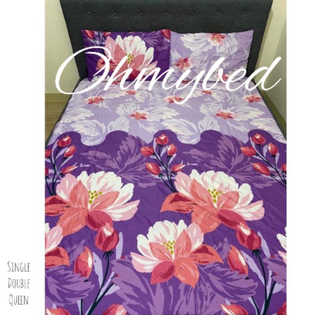 Canadian cotton Bedsheet with 2 pillow case Shopee Philippines