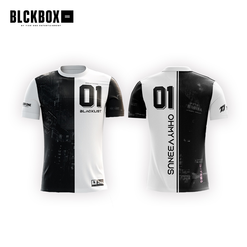 Blacklist International Monochrome Jersey (Black and White) | Shopee ...