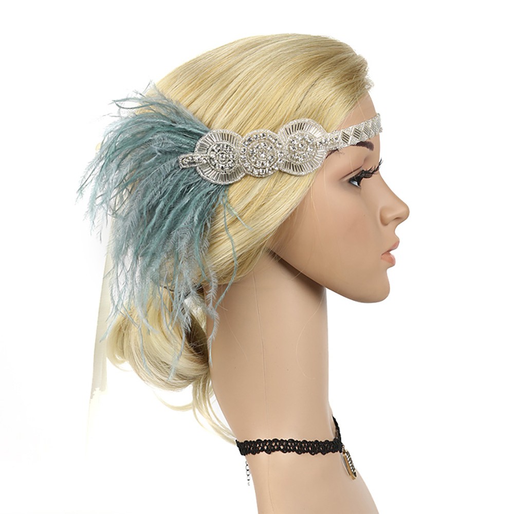 Vintage Roaring 20s Headpiece Art Deco Gatsby Flapper Headband