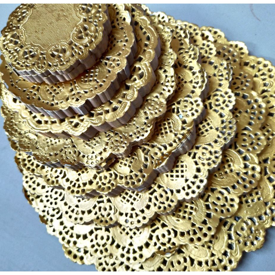Gold Paper Doilies Large Sizes (50pcs/Pack) Shopee Philippines