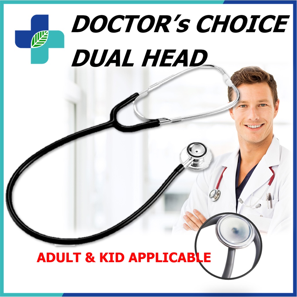 Dual Head Stethoscope Doctor Professional Double Stainless
