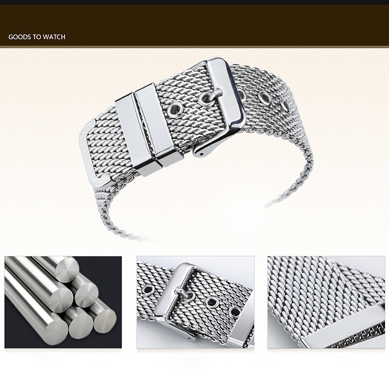 silver watch band bracelet