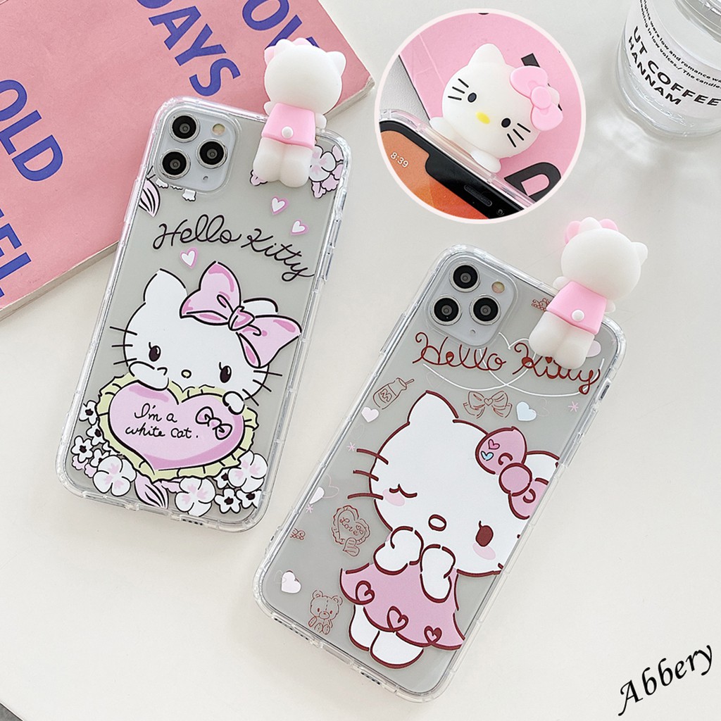 Huawei Nova 7i Nova 3 3i 3e 4 4e 6 7 Se Nova 7 5 Pro 5t Cute 3d Cat Lovey Cartoon Hello Kitty Soft Transparent Case Shopee Philippines