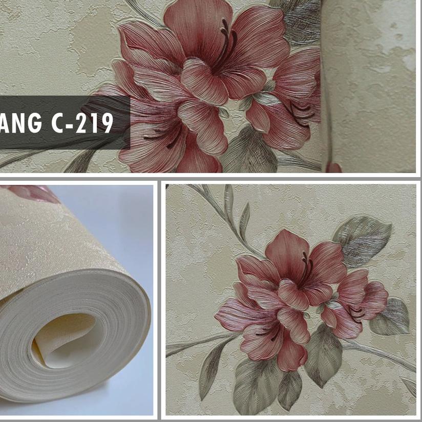 Wallpaper per roll Textured Thick Material Size 53cm x 10m Premium