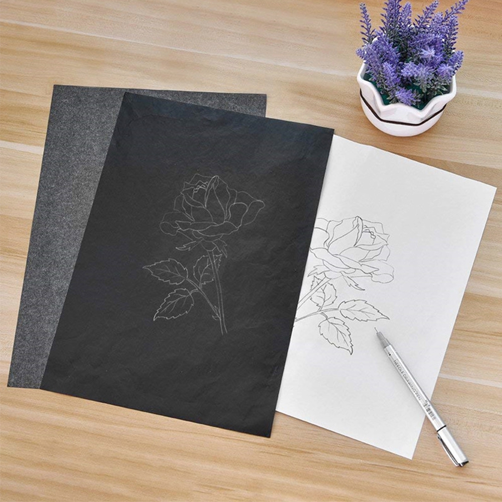 100Pcs Copy Painting Tracing Carbon Paper Graphite A4 Shopee Philippines