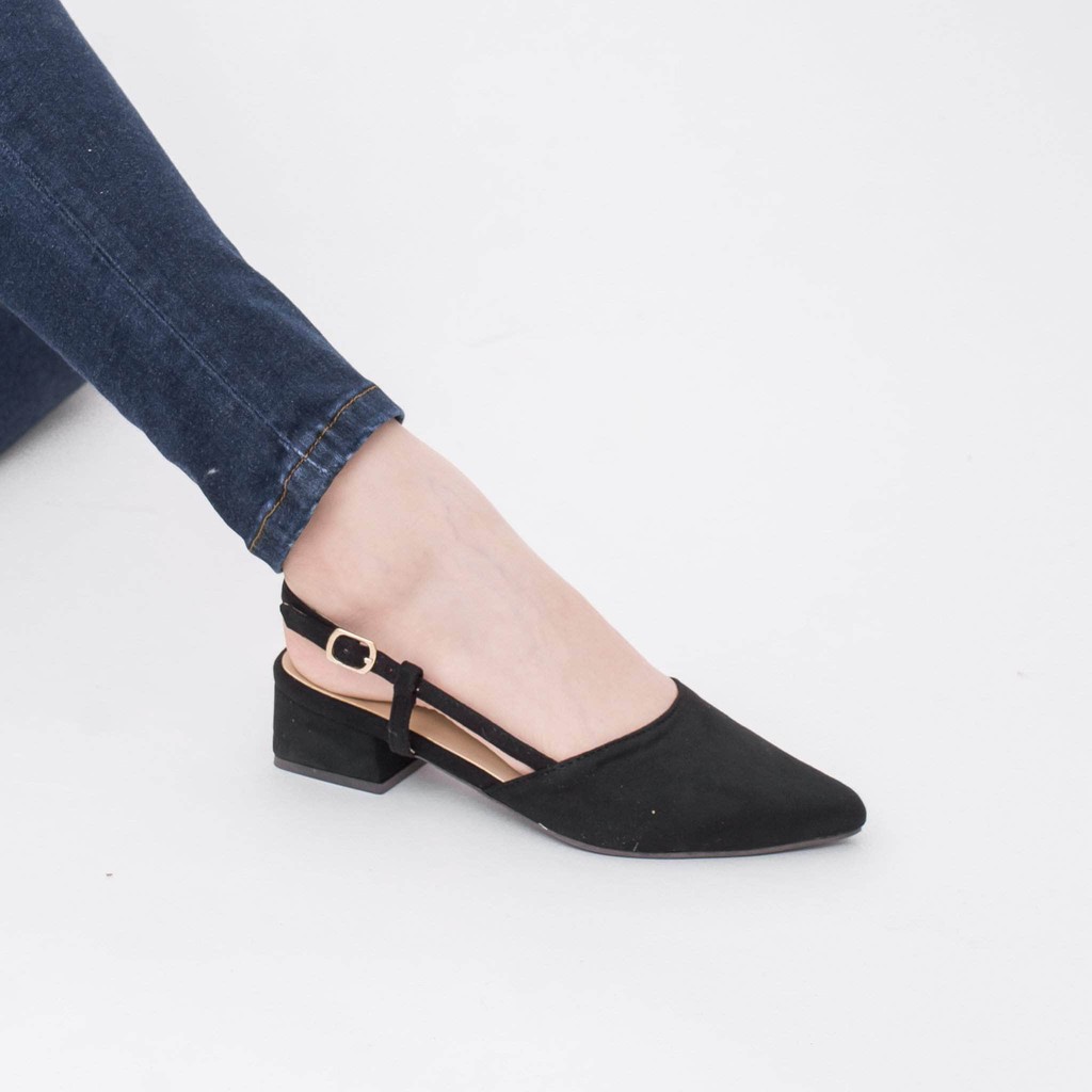 Aztrid Gian 1 inch Women Pointed Slingback Block Heels | Shopee Philippines