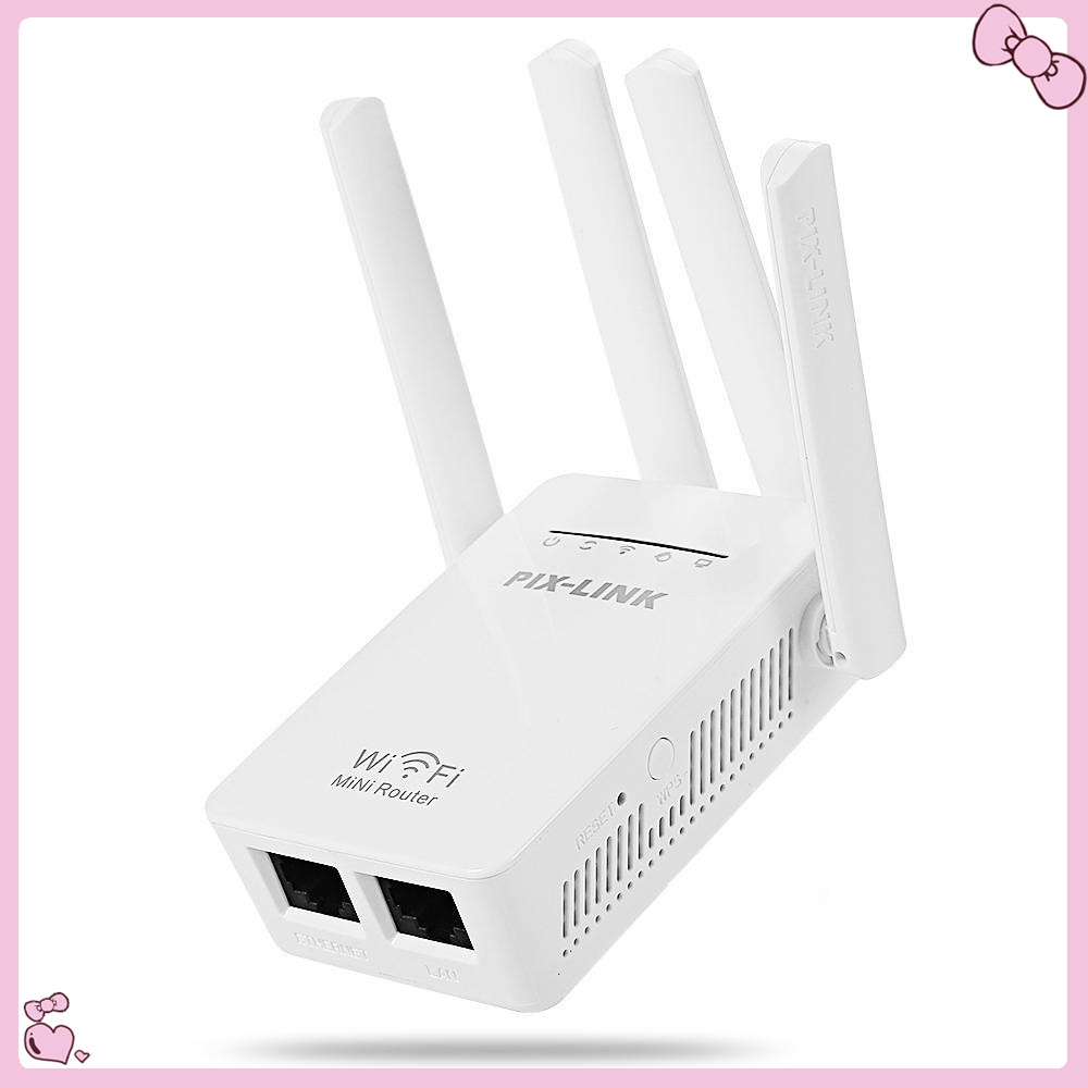 PIX-LINK LV-WR09 Mini AC 300Mbps 2.4G Wireless WiFi Router Signal Range ...