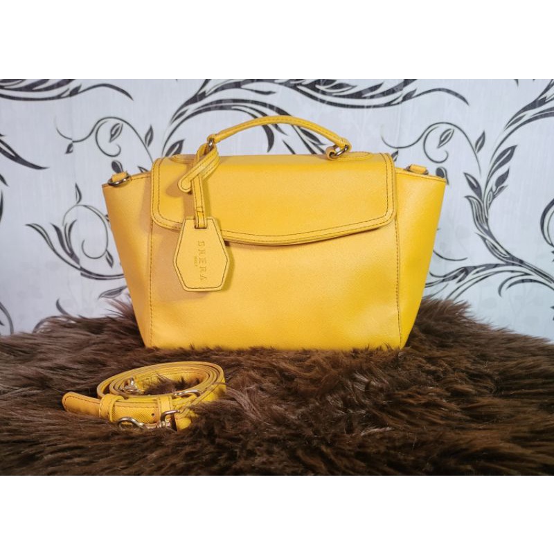 Brera Yellow Medium Satchel with Sling women's bags | Shopee Philippines