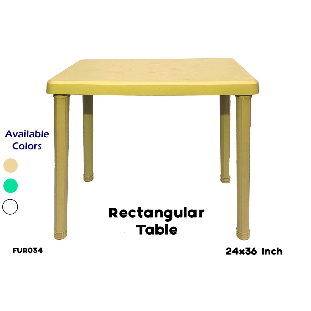 Rectangular Monobloc Table 24"x36" FUR034 Shopee Philippines