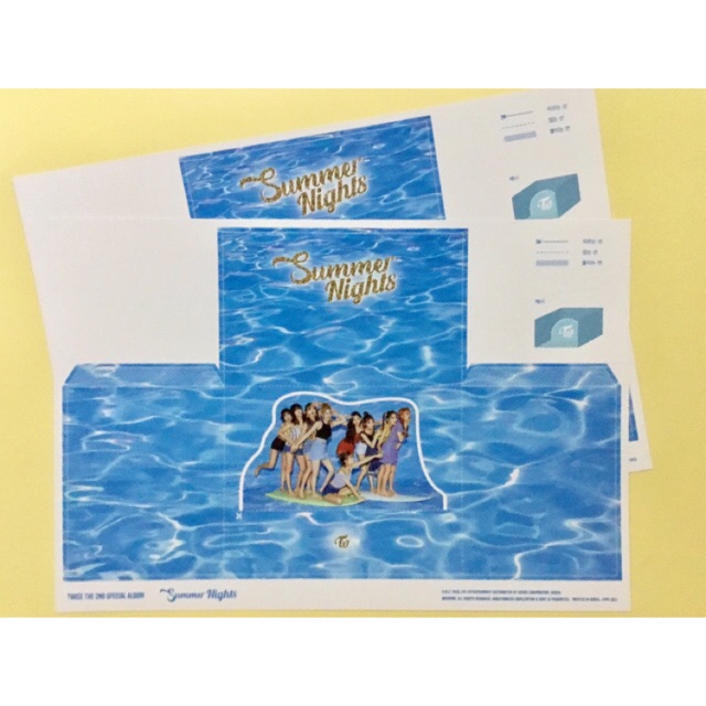 Twice Summer Nights Diy Paper Postcards Shopee Philippines