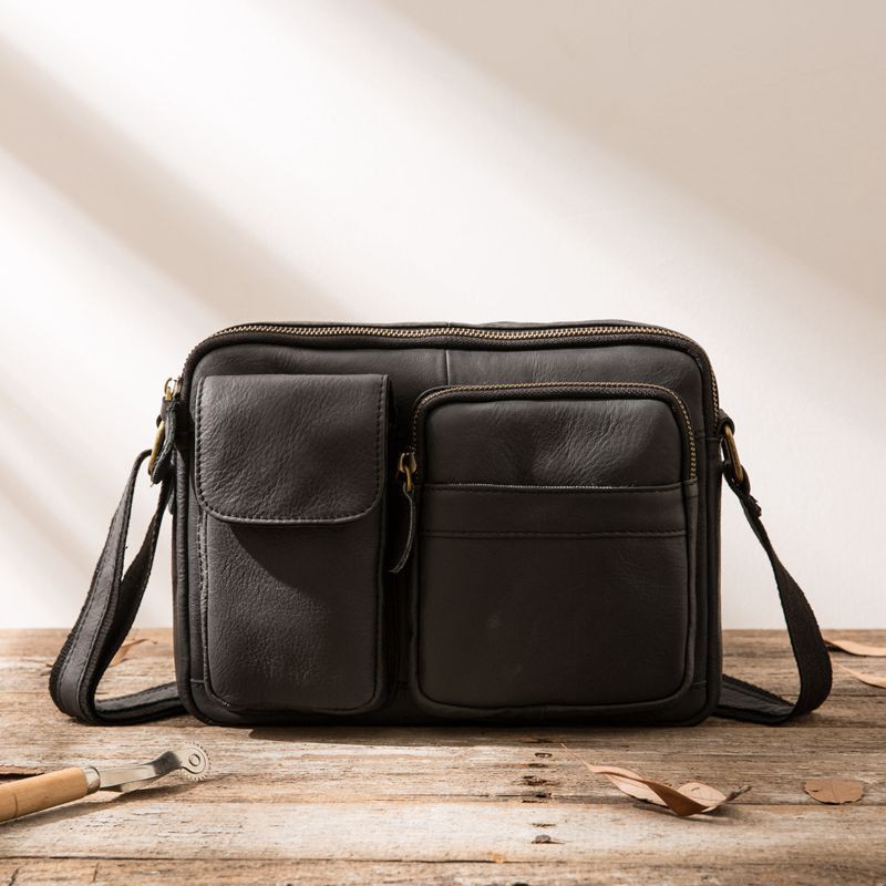 mens leather ipad messenger bag