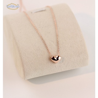 Cute Short Gold Peach Heart Necklace Clavicle Chain For Women Fashion Accessories Jewelry CM
