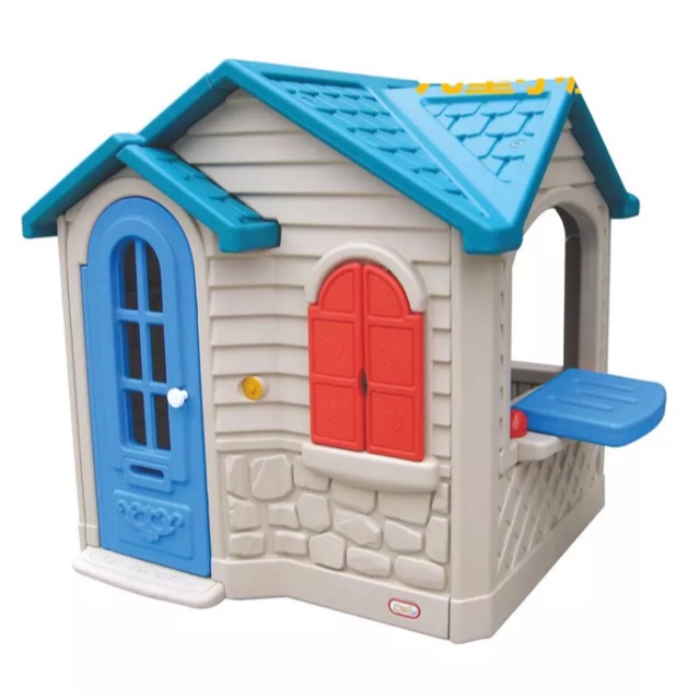 plastic log cabin playhouse