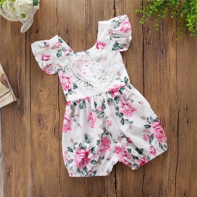 rose print baby clothes