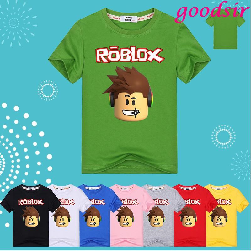Gs 2018 Summer Boys Roblox T Shirt Short Sleeve Children Car Shopee Philippines - fubu shirt roblox