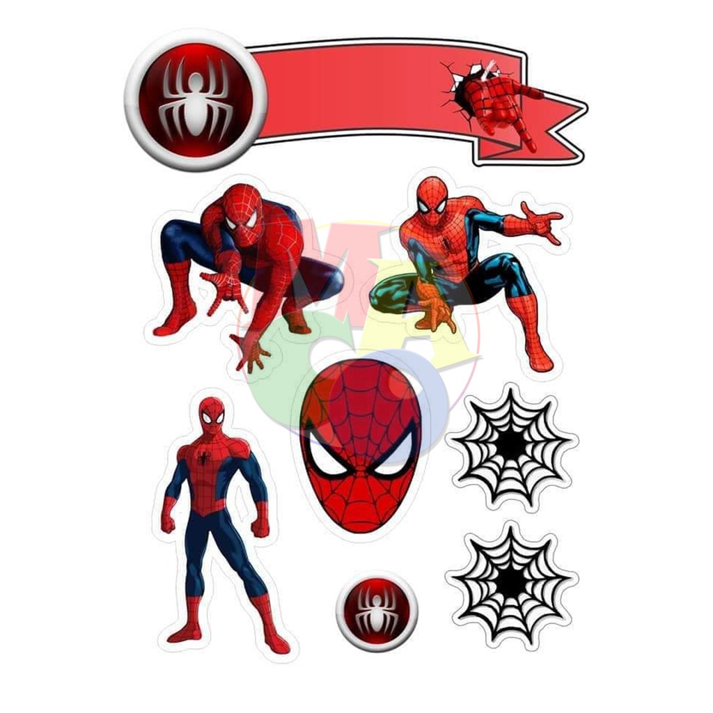 Spiderman Cake and Cupcake Toppers | Shopee Philippines