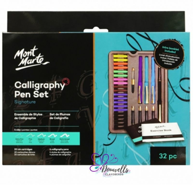 MONT MARTE SIGNATURE CALLIGRAPHY PEN 32Pcs Set Shopee Philippines