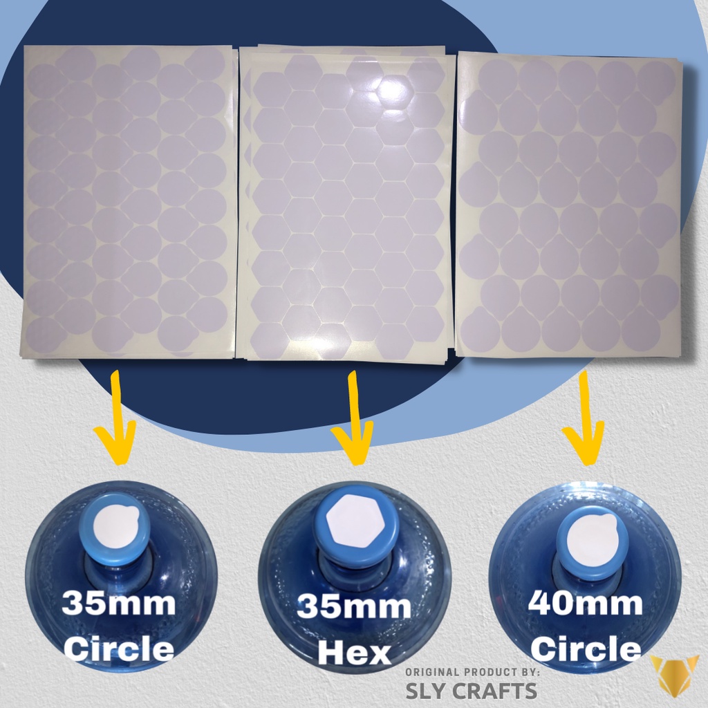1,440 pcs. Hygienic Sticker for Non-Spill Cap 5 Gallon Water Container ...