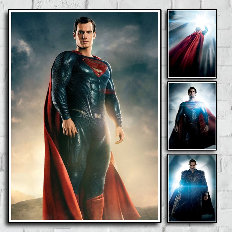 Classic Super Power Sci-fi Action Movie Man of Steel Home Decoration Retro Poster