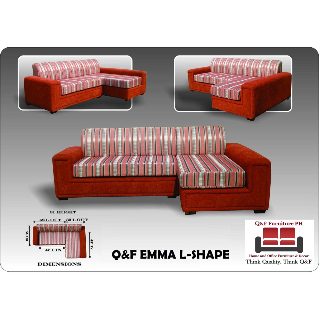 B&B FQ Emma L-Shape Sofa | Shopee Philippines