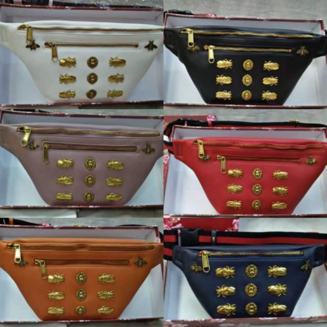 New GUCCI Bee lion Belt bag | Shopee 