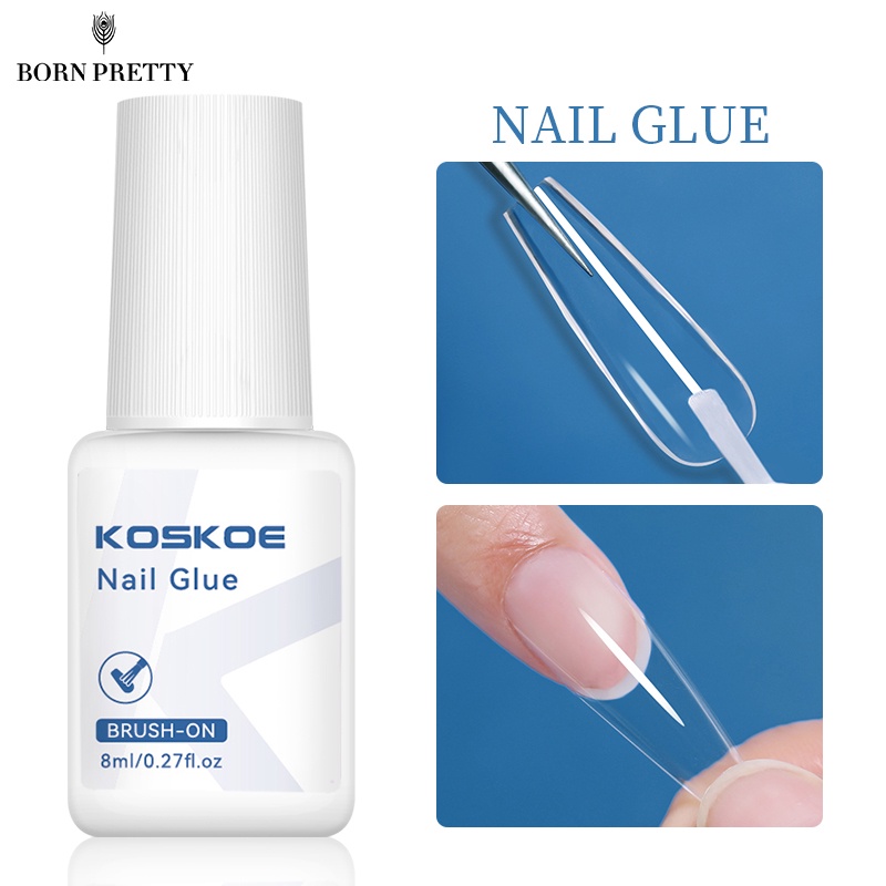 KOSKOE Fast Dry Nail Glue False Nail Tips Nail Adhesive Glue 8ml