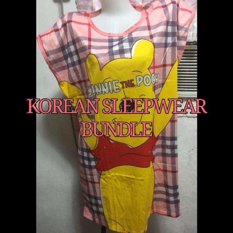 BRANDNEW OVERSIZED KOREAN SLEEPWEAR BUNDLE FOR CHECKOUT Shopee