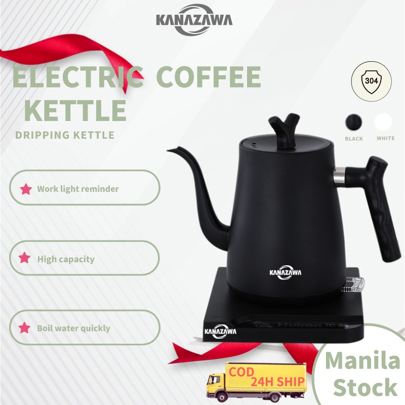 KANAZAWA 1L For Drip Coffee Pot Gooseneck Tea Kettle Electric Coffee