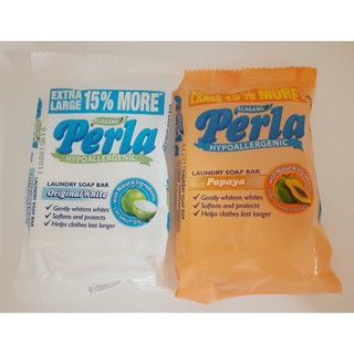Perla Laundry Soap Bar 110g (White, Papaya) | Shopee Philippines