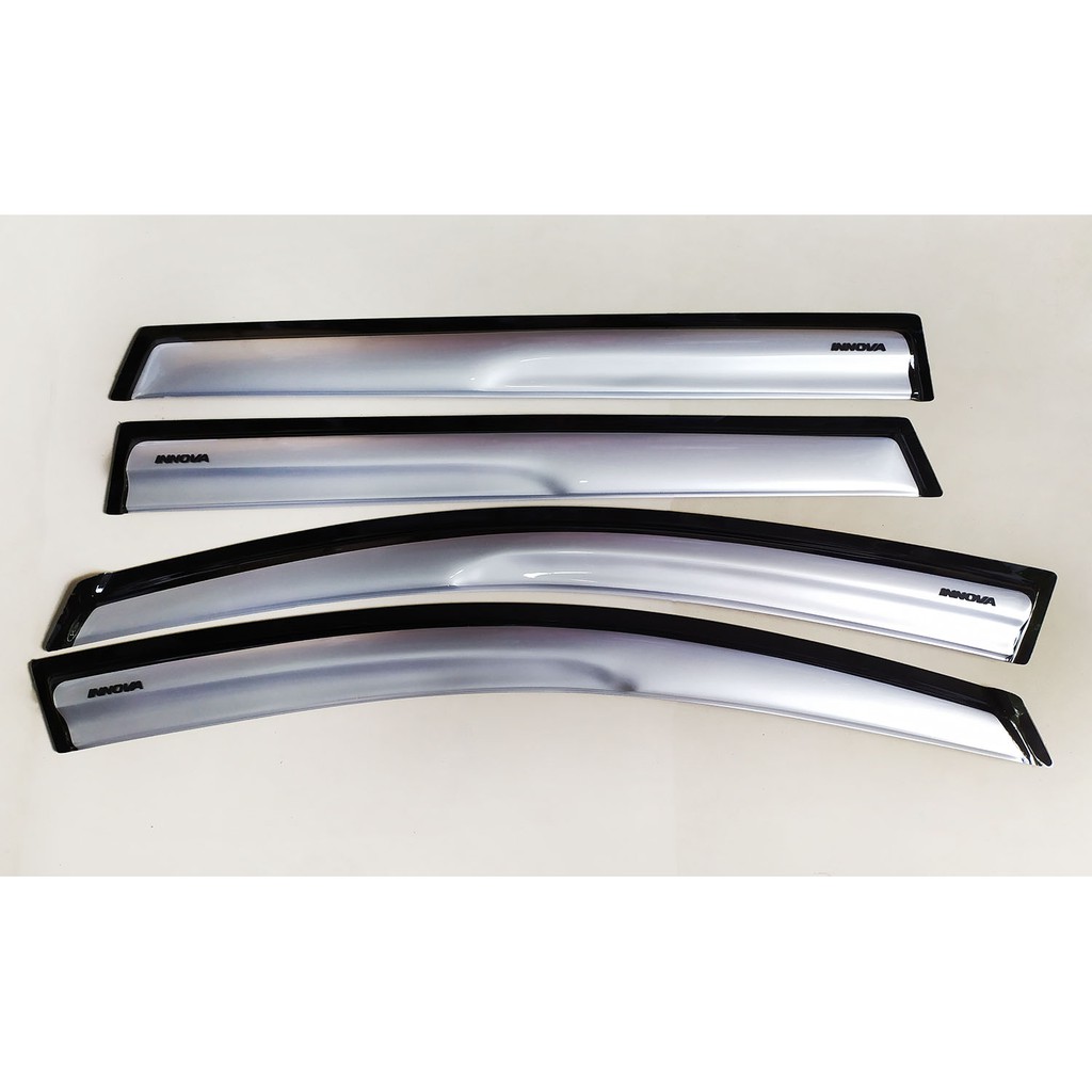 innova chrome door visor