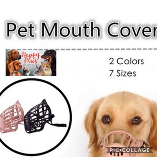 【HAPPY PAWS PET】Dog Mouth Muzzle Basket anti-bithing Mouth guard