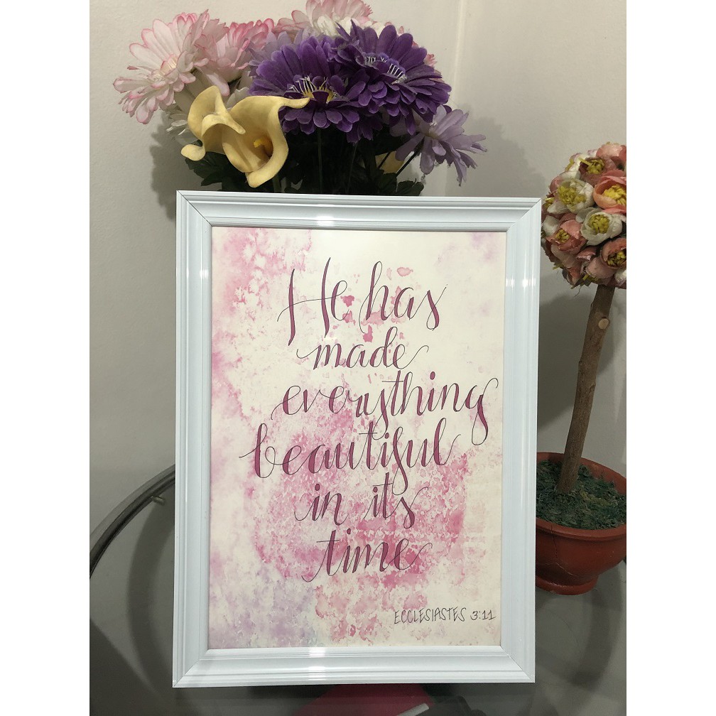 Home Decoration Bible Verses Picture With Frame Ecclesiastes 3 11