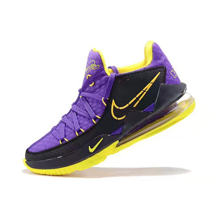 lebron 17 low white volt purple