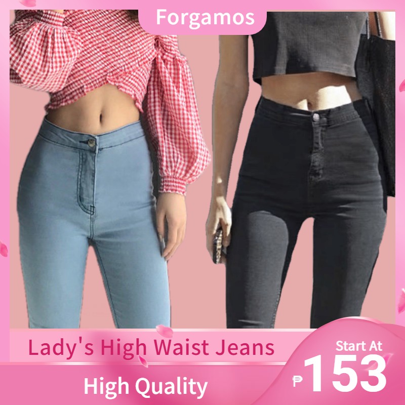 Forgamos #HW84001 High Waist, Joni, Stretchable Skinny Jeans, Women Pants #10