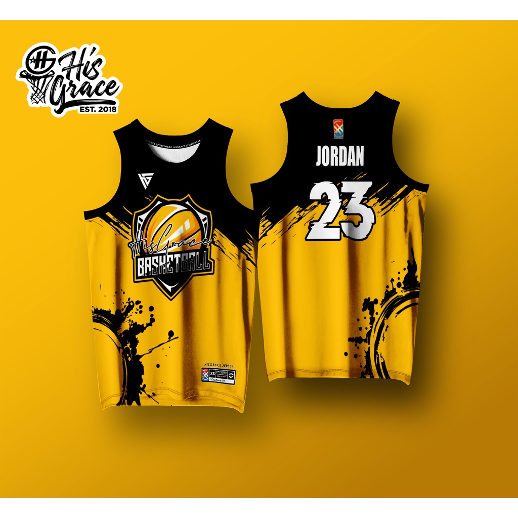 HISGRACE BASKETBALL YELLOW V2 HG CONCEPT JERSEY | Shopee Philippines