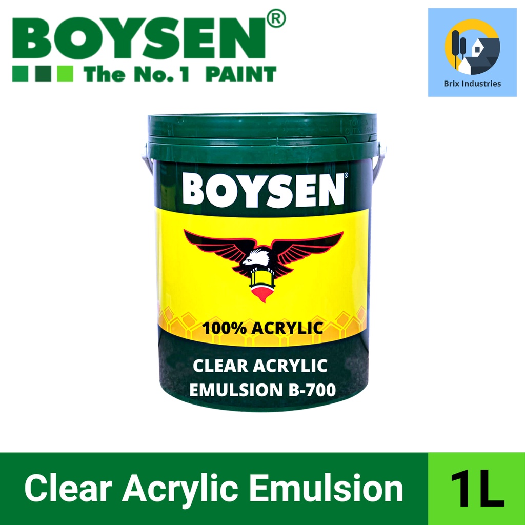 Boysen Clear Acrylic Emulsion 1 Liter B700 Used to Prevent Dampness on