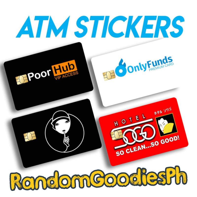 ATM Debit Card sticker skin spoof | Shopee Philippines