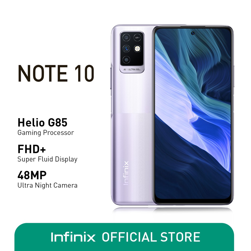 Infinix Note 10 6GB + 128GB , G85 Chipset (1 Year Local Warranty