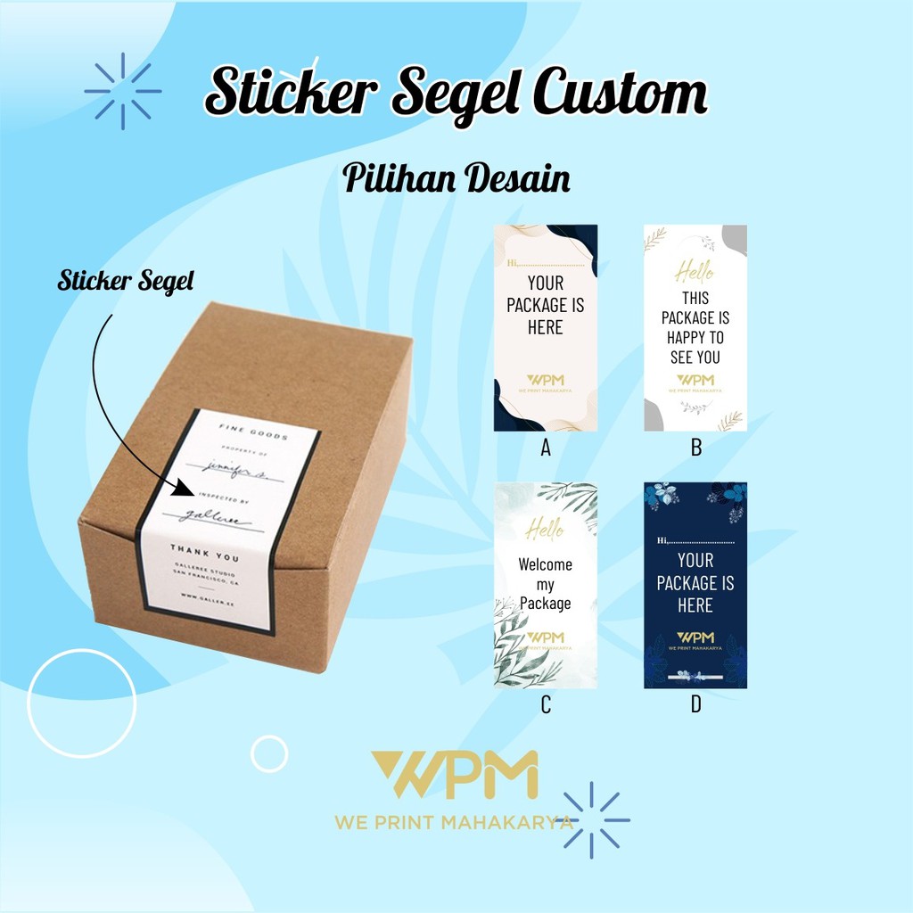 custom sticker packaging