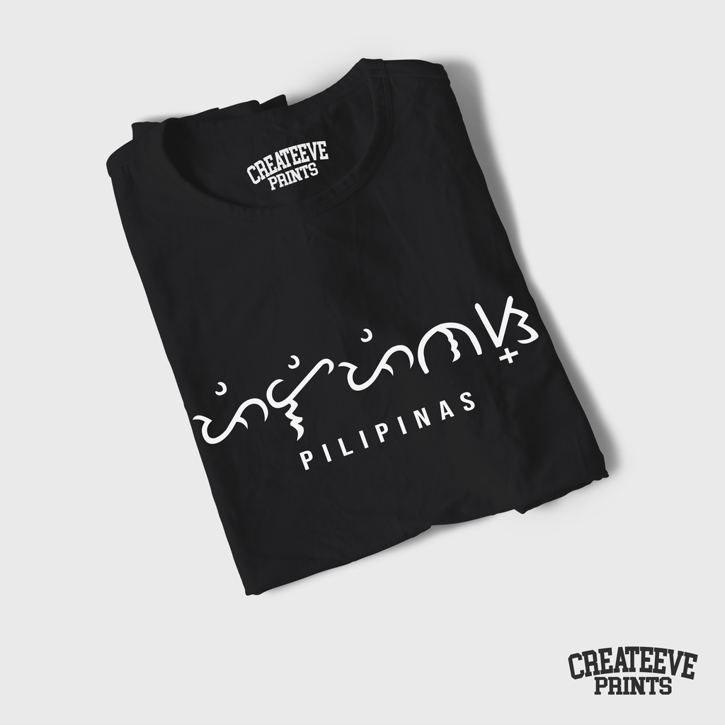 Createeve Prints Pilipinas Baybayin T Shirt Shopee Philippines