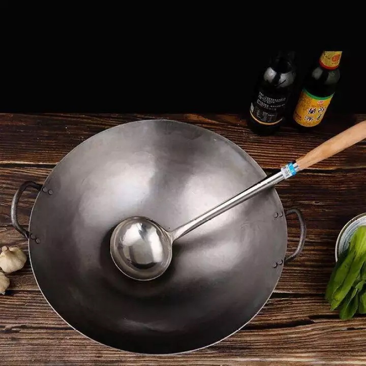 Stainless steel wok deep wok chinese wok wok stir fry wok deep wok