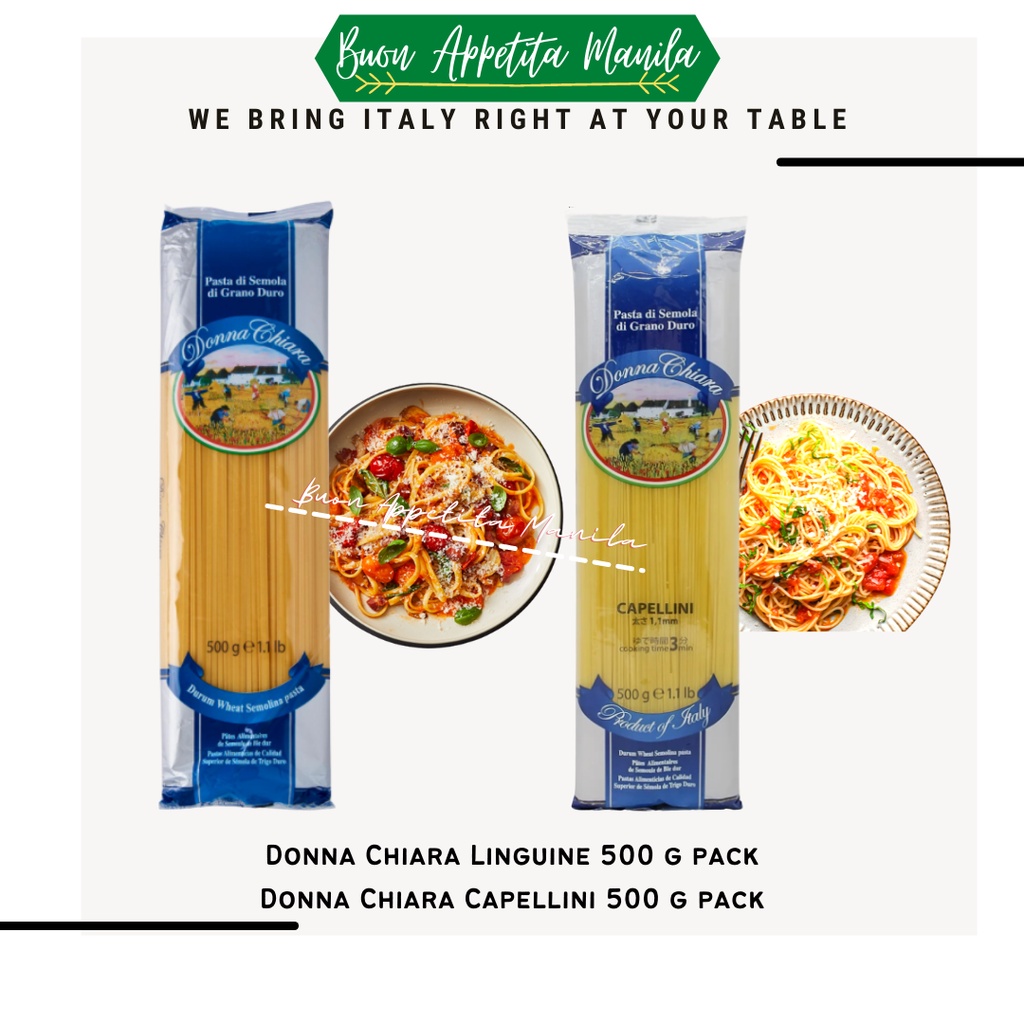 Donna Chiara Linguine and Capellini 500 g pack Shopee Philippines