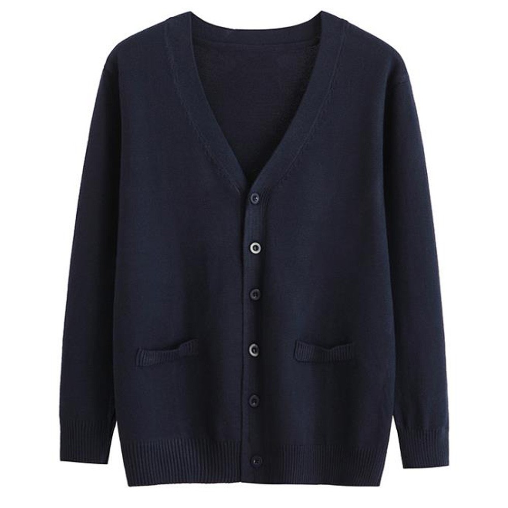 navy sweater coat