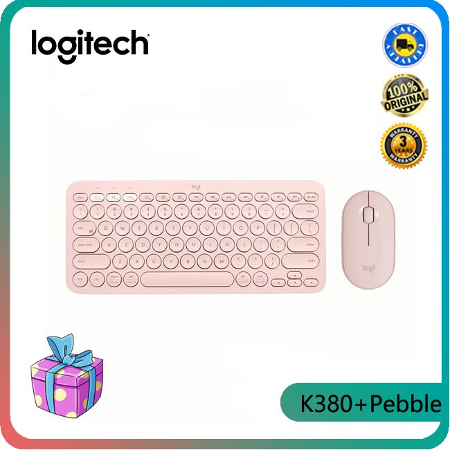 Logitech K380 Mouse And Keyboard Set Wireless Bluetooth Keyboard Silent Keyboard Set And K380 Mouse Pebble Shopee Philippines